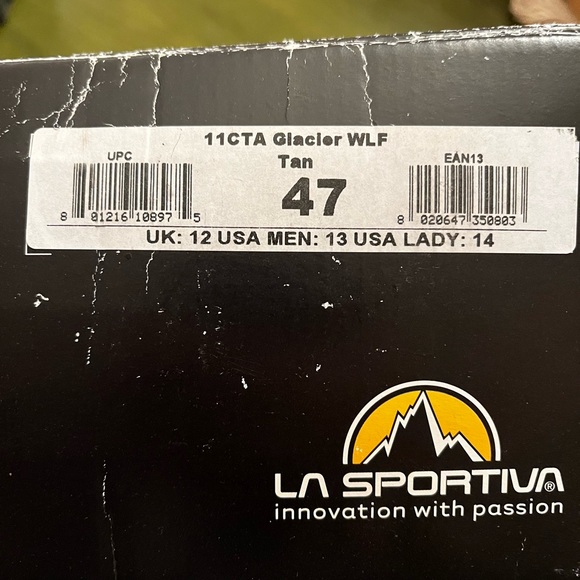 La Spotiiva Glacier WLF. Brand New. Size 13. Leather uppers - Picture 4 of 4